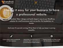 Tablet Screenshot of barefootwebdesigns.com